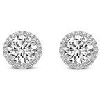 14kt White Gold Solice Lab Diamond Stud Earrings front image