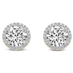 18ct Yellow Gold Solice Lab Diamond Stud Earrings front image