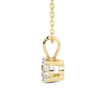 4.06 ct. pear Martina Solitaire Pendant in 14kt yellow gold side image