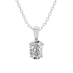 5.01 ct. oval Martina Solitaire Pendant in platinum front image