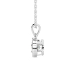 14kt White Gold Allure Bezel Lab Grown Diamond Pendant side image
