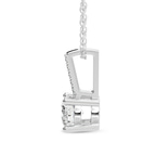2.59 ct. pear Lucida Four Prong Pendant in 10kt white gold side image