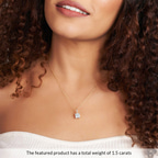 2.59 ct. pear Lucida Four Prong Pendant in 10kt white gold model image