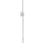 9ct White Gold Vanna Lariat Lab Grown Diamond Pendant side image
