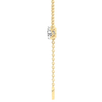 18kt Yellow Gold Vanna Lariat Lab Grown Diamond Pendant side image