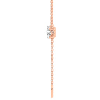 14kt Rose Gold Vanna Lariat Lab Grown Diamond Pendant side image