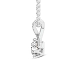 Platinum Priscilla Slider Lab Grown Diamond Pendant side image