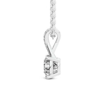 Platinum Lou Slider Lab Grown Diamond Pendant side image