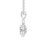 Platinum Joan Fashion Lab Grown Diamond Pendant side image