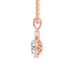 9ct Rose Gold Joan Fashion Lab Grown Diamond Pendant side image