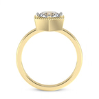 9ct Yellow Gold Spectra solitaire Lab Diamond Ring side right image one