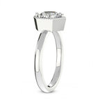 14kt White Gold Spectra solitaire Lab Diamond Ring standing product image one