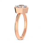 9ct Rose Gold Spectra solitaire Lab Diamond Ring standing product image one