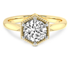 9ct Yellow Gold Spectra solitaire Lab Diamond Ring front image