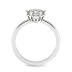 1.72 Ct Princess Cut Malissa Solitaire Lab Diamond Ring in 14kt White Gold right