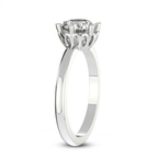 1.72 Ct Princess Cut Malissa Solitaire Lab Diamond Ring in 14kt White Gold left