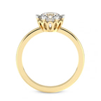 18ct Yellow Gold Malissa Solitaire Lab Diamond Ring side right image one