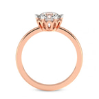 9ct Rose Gold Malissa Solitaire Lab Diamond Ring side right image one