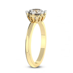 18ct Yellow Gold Malissa Solitaire Lab Diamond Ring standing product image one