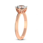 9ct Rose Gold Malissa Solitaire Lab Diamond Ring standing product image one