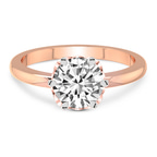 9ct Rose Gold Malissa Solitaire Lab Diamond Ring front image