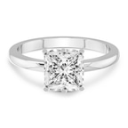 1.72 Ct Princess Cut Malissa Solitaire Lab Diamond Ring in 14kt White Gold front image