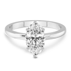 1.53 Ct MARQUISE Cut Malissa Solitaire Lab Diamond Ring in 14kt White Gold front image