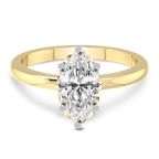 4.16 Ct MARQUISE Cut Malissa Solitaire Lab Diamond Ring in 14kt Yellow Gold front image