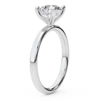 14kt White Gold Four Prong Solitaire 2mm Lab Diamond Ring standing product image one