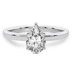1.89 ct. pear Four Prong Ring in 10kt white gold front image