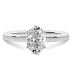 1.52 ct. oval Six Prong Ring in platinum front image