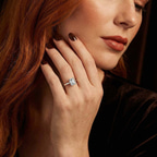 18kt Rose Gold Teagan Solitaire 2mm Lab Diamond Ring model image