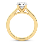 9ct Yellow Gold Teagan Solitaire 2mm Lab Diamond Ring side right image one