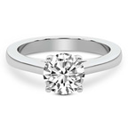18ct White Gold Teagan Solitaire 2mm Lab Diamond Ring front image