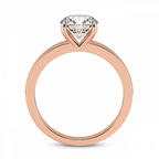 2.67 Ct Round Cut Arielle Solitaire Lab Diamond Ring in 14kt Rose Gold right