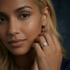 2.91 ct. emerald Evermore Solitaire Ring in 10kt rose gold model image