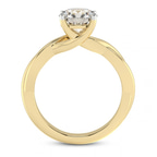 9ct Yellow Gold Evermore Solitaire Lab Diamond Ring side right image one
