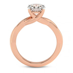 18kt Rose Gold Evermore Solitaire Lab Diamond Ring side right image one