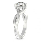 14kt White Gold Evermore Solitaire Lab Diamond Ring standing product image one