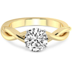 9ct Yellow Gold Evermore Solitaire Lab Diamond Ring front image