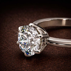 2.73 ct. marquise Eva Knife Edge Ring in platinum color product image one