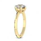 2.99 ct. oval Eva Knife Edge Ring in 10kt yellow gold standing product image one