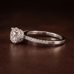 10kt Rose Gold Jia Secret Double Halo Eternity Lab Diamond Ring color product image two