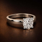 1.49 ct. cushion Allen Solitaire Ring in 14kt yellow gold color product image two