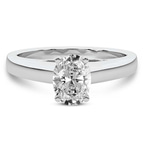 2.06 ct. oval Allen Solitaire Ring in 14kt white gold front image