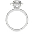 1.12 Ct Round Cut Klarissa Halo Lab Diamond Eternity Ring in 14kt White Gold right