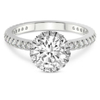 14kt White Gold Klarissa Halo Lab Diamond Eternity Ring front image