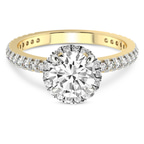 9ct Yellow Gold Klarissa Halo Lab Diamond Eternity Ring front image