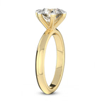 9ct Yellow Gold Alora Six Prong Solitaire Lab Diamond Ring standing product image one