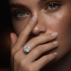 2.82 ct. round Alora Solitaire Ring in 18kt white gold model image two